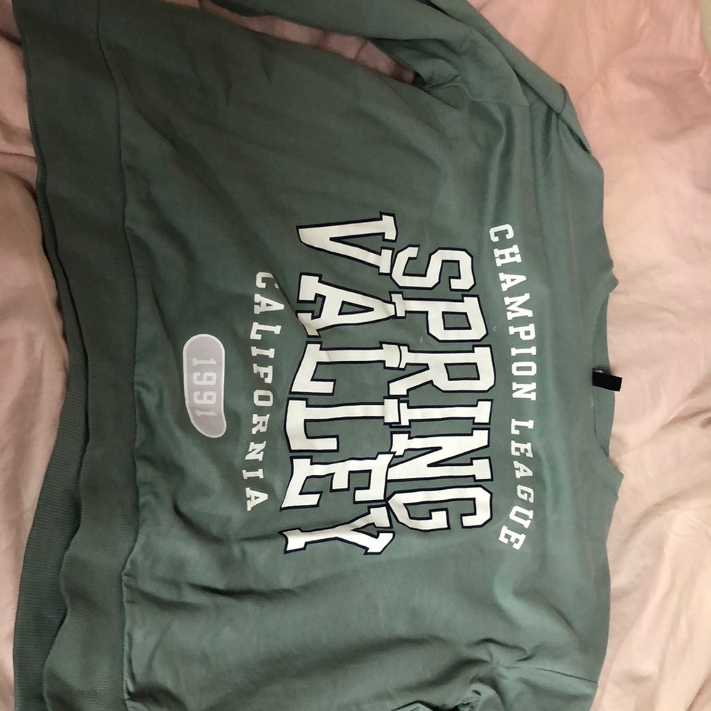 Printed crew neck